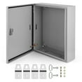 thumbnail image 1 of Electrical Junction Box – NEMA 4X Steel – IP66 Waterproof & Dustproof Enclosure – Secure Lock & Mounting Plate – Indoor/Outdoor – Multiple Sizes, 1 of 8