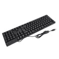 thumbnail image 1 of 104 Key Computer Keyboard, Russian, Spanish, French Keyboard, 4.9ft Cable USB Wired Small Language Gaming Keyboard, for PC Laptops, 1 of 7