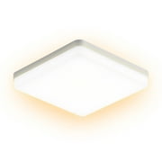 Tomshoo LEDs Ceiling Light Flush Mounting 36W Square Ceiling Lamp for Kitchen Bedroom Hallway (2800-3200K Warm Light)