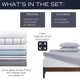thumbnail image 3 of Nautica - Juego de s&aacute;banas matrimoniales, Juego de s&aacute;banas bajeras y Fundas de Almohada, decoraci&oacute;n Casual para el hogar (Gris s&oacute;lido, matrimonial), 3 of 8
