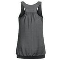 thumbnail image 4 of BYHONG Women's Racerback Tank Top Workout Gym Athletic Shirt Loose Sleeveless Yoga Top for Women & Fitness Womens Blouses Grey S, 4 of 4