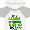 thumbnail image 4 of Inktastic The Ladies Are Lucky That I Was Born St Patricks Day Baby Boy Boys Baby Bodysuit, 4 of 5