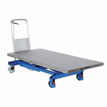 Vestil CART-1000-LD Hydraulic Single Scissor Cart- 63 x 31.5 in. - 1000 lbs