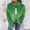 Green, variant on Zedker Faux Fur Jacket Women High Collar Fur Zipper Casual Jacket Winter Fuzzy Cropped Jacket Furry Sherpa Fleece Teddy Coat