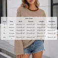 thumbnail image 4 of XUNKUSGA Womens Striped Tops Casual Loose Long Sleeve Crewneck Pullover Top Fashion Drop Shoulder Oversized Tunic Tops Comfortable Soft Fall Sweatshirt for Daily Wear L, 4 of 7