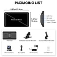Protable Radio Rear View MIMQO 7 inch Portable Wireless Apple CarPlay Android Auto Touchscreen ...