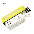 thumbnail image 4 of Seitruly Regleta de escritorio con ranura USB, toma eléctrica de materiales de PVC y PC versátil y ligera Electrónica miscelánea blanco un, 4 of 6