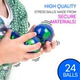 thumbnail image 3 of Neliblu 2" Earth Stress Balls, 2 Dozens - Globe Squeeze Ball for Stress Relief, Muscle Relaxation, Therapy - 24 World Stress Balls, Earth Day Gifts and Accessories - Promote Environmental Awareness, 3 of 6