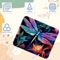 thumbnail image 3 of Dragonfly 8.3x9.8 Inch Square Non-Slip Rubber Bottom Mouse Pad, Desk Pad, Desk Mat - Printed Design for Office and Gaming, 3 of 6