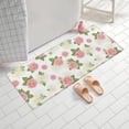 thumbnail image 2 of Pioneer Flower Floral Print Pattern Bathroom Rugs Mat, Non Slip Microfiber Bathroom Rug with Rubber Backing, Soft Mats for Bathroom Floor Tub Shower, 24"x60", 2 of 5