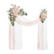 thumbnail image 1 of Arco de flores artificiales para boda con , flores de para decoración de puerta, arreglo floral para valla de celebración., 1 of 9