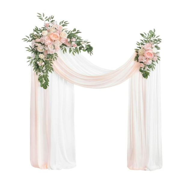 Arco de flores artificiales para boda con , flores de para decoración de puerta, arreglo floral para valla de celebración.