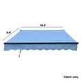 thumbnail image 3 of ALEKO Fabric Replacement for 20 x 10 feet Retractable Patio Awning Sky Blue, 3 of 9