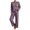 B-Purple, variant on Women's Two-Piece Set Solid Color Crew-Neck Top & Pants Fall Winter Oversize Workout Comfortable Sweatshirt Sets for Women
