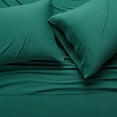 thumbnail image 3 of ZMLEVE Cotton Jersey Bed Sheet Set - Queen, Dark Green, 3 of 5