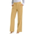 thumbnail image 4 of Lenpel Womens Dress Pants Trendy High Waisted Straight Leg Slacks Casual Business Office Work Trousers with Pockets, 4 of 5