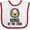 White and Red, variant on Inktastic King of the Crib Boys Lion Boys Baby Bib