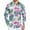 Mint Green, variant on Mens Hawaiian Shirts Tropical Print Long Sleeve Button Down Summer Shirt Casual Stylish Beach Vacation Blouses