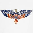 thumbnail image 3 of CafePress - Retro Eagle And USA Flag Baseball Jersey - Cotton Baseball Jersey, 3/4 Raglan Sleeve Shirt, 3 of 4