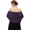 thumbnail image 4 of ORUYROP Châle Foulard Enveloppements Doux Chiffon Dentelle Pashmina pour Robes de Soirée pour occasions Formelles, 4 of 6