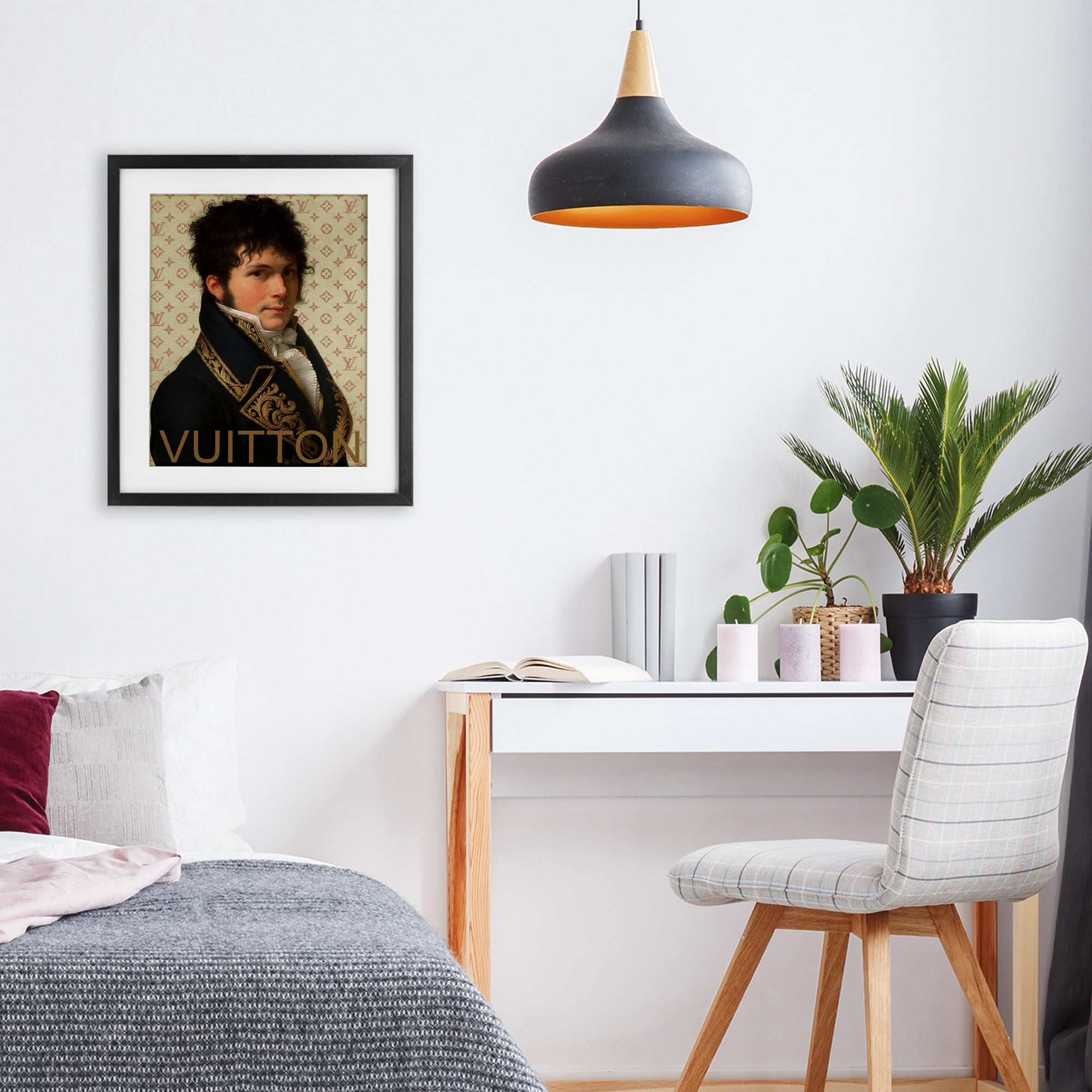 Stupell Industries Glam Gentleman In Spring Black Framed Print Under Glass, design by Grotto Studios