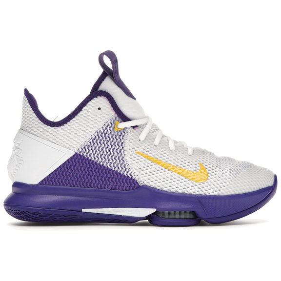 Nike Men's LeBron Witness 4 White/Voltage Purple Basketball Shoes, from StockX