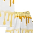 thumbnail image 5 of Boys Summer 2-Piece Set 6-12 Months 12-24 Months 2t 3t 4t 5t 6t 7t Children Cool Print Short Sleeve T-Shirt And Elastic Waist Shorts(Light Yellow,9-10 Years), 5 of 5