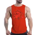 thumbnail image 3 of Camiseta sin mangas de secado rápido para hombre, camiseta sin mangas transpirable de baloncesto, ropa de moda para ocio, verano, Y2k, Fnaf, gimnasio, exterior, estampado deportivo, 3 of 5