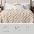 thumbnail image 4 of Better Homes & Gardens Diamond Gauze Quilt, Full/Queen, Beige Bedding, 4 of 10