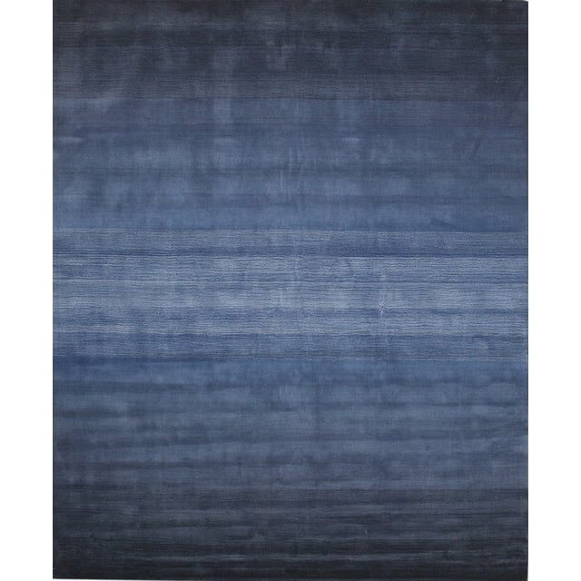 Horizon Tapis en Laine Tufté Main Bleu