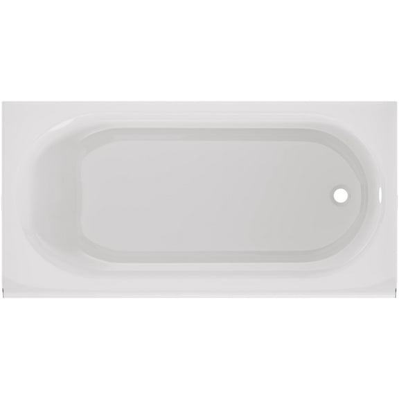 American Standard 1391.202 Princeton 60" Three Wall Alcove Enameled Steel Soaking Tub -