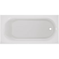 American Standard 1391.202 Princeton 60" Three Wall Alcove Enameled Steel Soaking Tub -