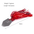 thumbnail image 2 of 6x 11g Blade Bait con falda Buzzbait Señuelo de pesca de agua salada Tackle, 2 of 7