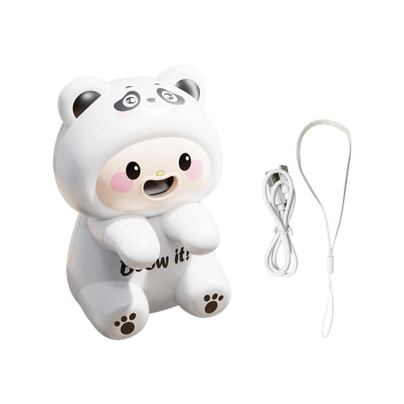 ZELVINN Dog-Shaped Portable Desk Fan USB Charging Cooling Fan for Home Travel and Warm Weather Tabletop Air Daily