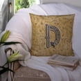 thumbnail image 3 of Carolines Treasures CJ2004-DPW1414 Lettre D Instrument de Musique Alphabet Toile Tissu Coussin Décoratif, 3 of 4