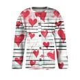 thumbnail image 4 of YNGKMEA Valentines Sweaters for Women Plus Size Open Front Love Heart Print Cute Sweater Button Down Knit Cardigan Long Sleeve Holiday Coat Watermelon Red M, 4 of 5