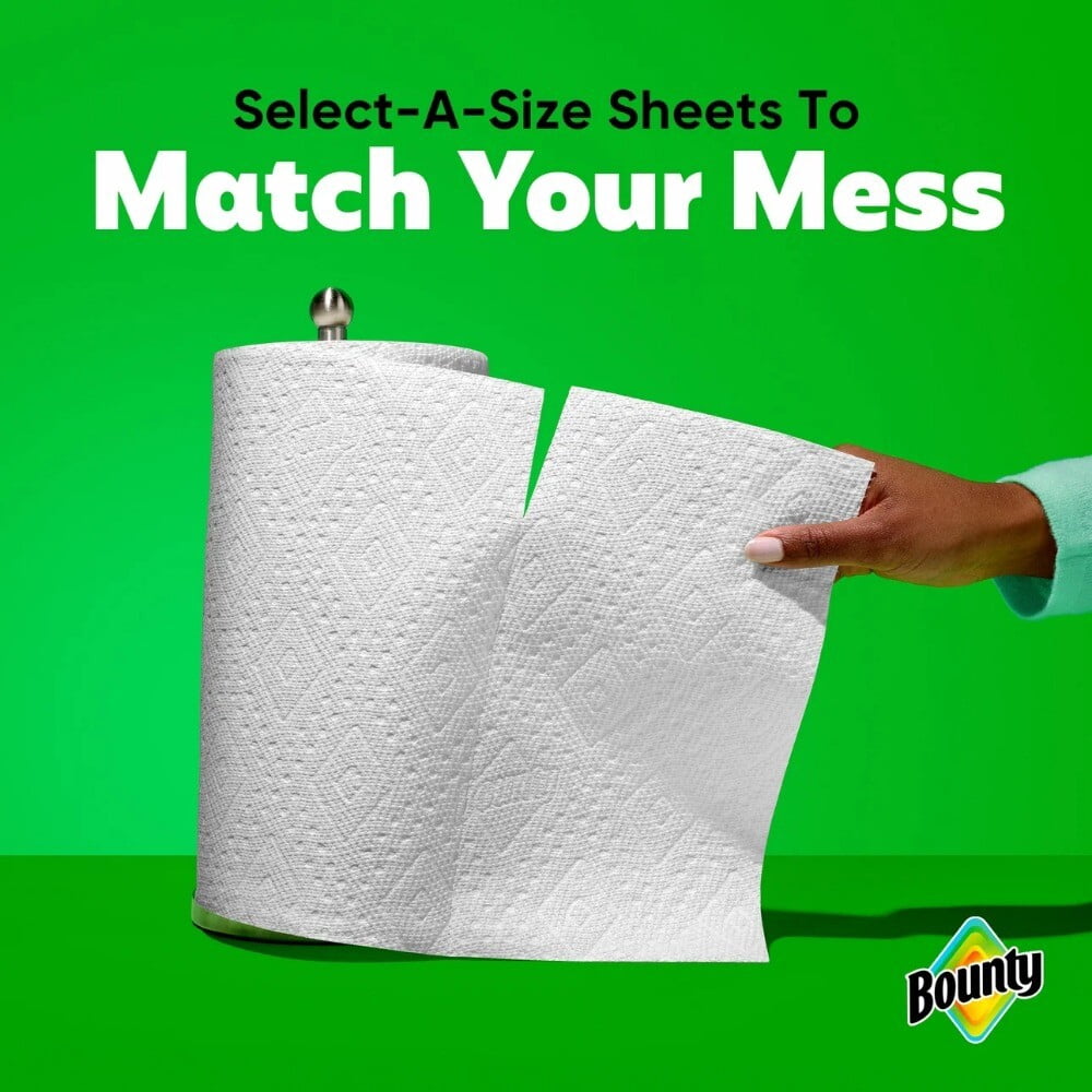 Paper Towels Select-A-Size White, 6 Triple Rolls, 123 Sheets Per Roll