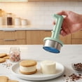 thumbnail image 4 of Cook with Color Flexible Silicone Ice Cream Sandwich Press and Round Disk Mold, Sage, 4 of 6
