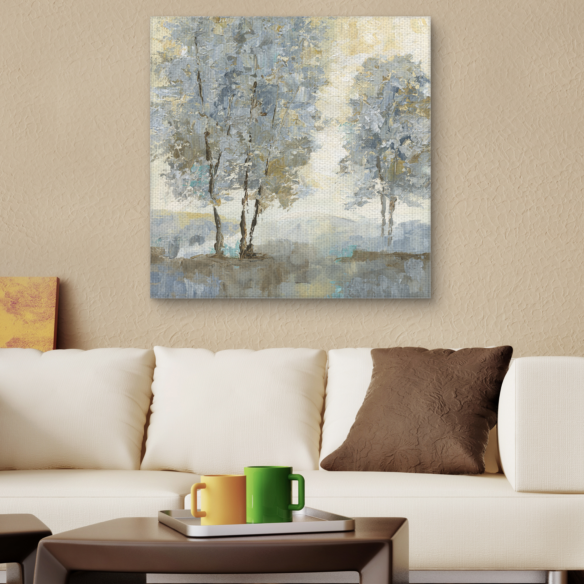 Fine Art Canvas Soft Sentinel II Trees by Nan Canvas Art Print