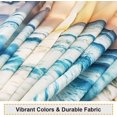 thumbnail image 2 of Tropical Beach Shower Curtain Seashore Theme Sunrise Hawaiian Blue Ocean Shower Curtain Waterproof Fabric Aesthetic Bathroom Decor with Hooks 72" W x 72" H, 2 of 6