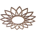 thumbnail image 2 of Ekena Millwork 18"OD x 6 1/4"ID x 3/8"T Daisy Wood Fretwork Pierced Ceiling Medallion, Walnut, 2 of 3