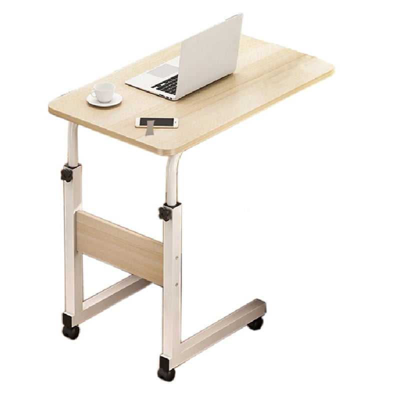 Rolling Laptop Table Computer Desk, Height Adjustable Laptop Stand Desk