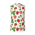 thumbnail image 6 of Lsque Strawberry Print Men's Cotton Blend Sleeveless Muscle Shirts (S-3XL)- Moisture Wicking, Odor Protection, UPF 30+,3X-Large, 6 of 8