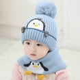 thumbnail image 6 of Favoffer Baby Beanie Hat Scarf, Newborn Toddler Winter Warm Knit Cap, Fleece Lining Winter Warm HAT for Little Boys Girls, 6 of 7