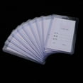 thumbnail image 3 of MERIGLARE 10-Piece Transparent PVC Name ID Card Holders Sleeve Pouch Dustproof, 3 of 9