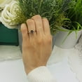 thumbnail image 3 of 10K White Gold Round Black Diamond Ladies Bridal Engagement Solitaire Ring, 3 of 4