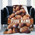 thumbnail image 2 of Football Blanket for Boys Girls, Cool Football Themed Design Printed Throw Blankets for Kids Lap, Chair Sofa, Soft Fleece Cozy Blanket, 40"x 50", 2 of 5