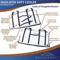 thumbnail image 3 of Savvycraft Soft Insulated Fishing Bag, Waterproof Leakproof Fish Storage Insulated Bag with Easy Grip Handles, White 60" L x 20" H, 3 of 7