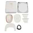 thumbnail image 2 of Bedside Commode Chair, Widened Armrest  Portable Maternity Toilet Double Cover Design  for Adult for Home, 2 of 8