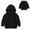 Black, variant on Dyfzdhu Toddler Boys Girls Pullover Fleece Sweatshirt Children Solid Plus Babies Hooded Top